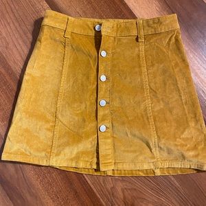 Mustard yellow skirt